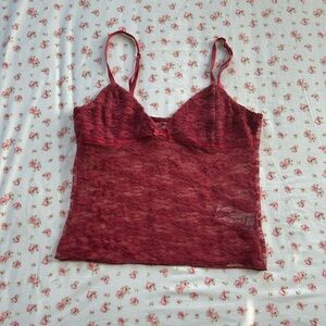 🌲EDIKTED Red Fitted Bustier Camisole🌲